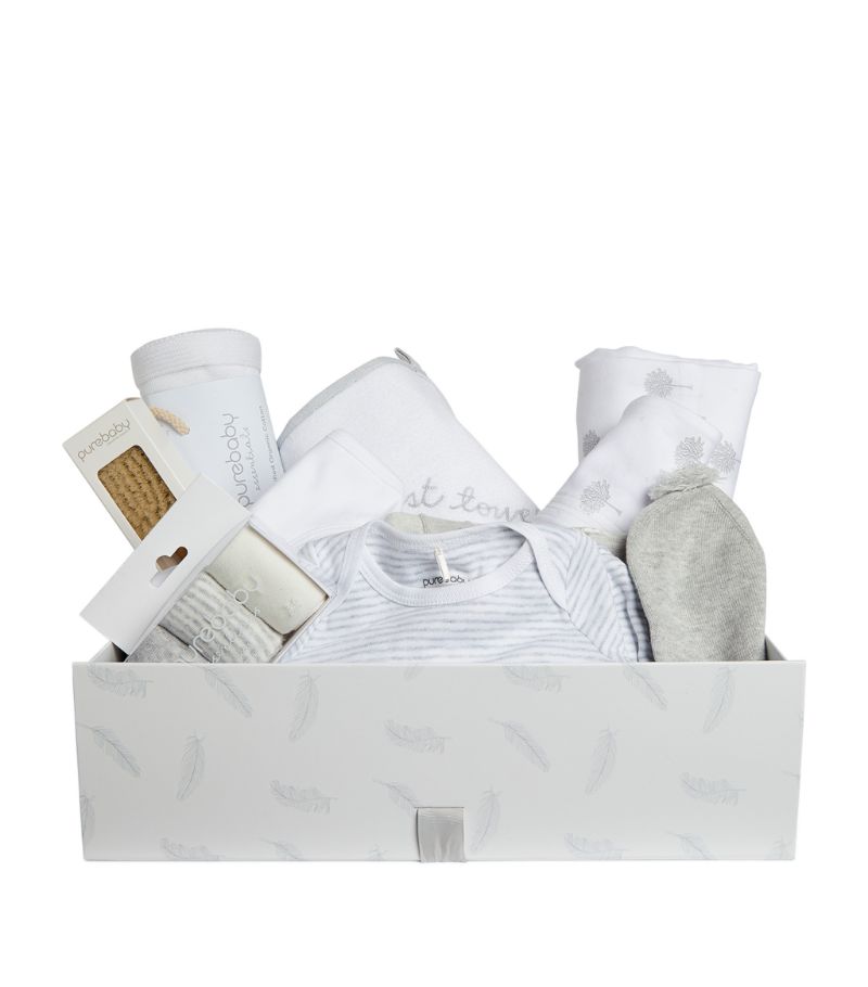 Purebaby Newborn Essentials Hamper in gift box