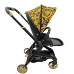 Kids Designer Versace Stroller Side View